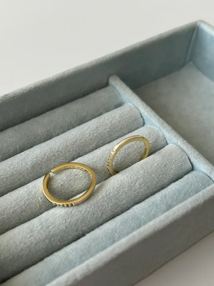 Beyaz Mineli/Zirkon Taş Yüzük