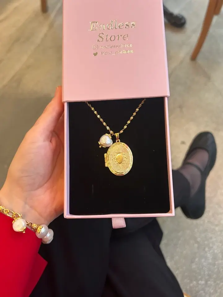 Vintage Anı İnci Charm Kolye