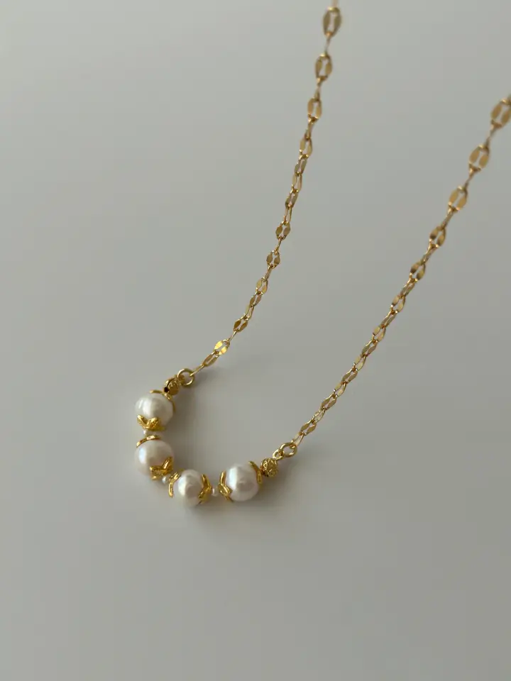 Kum İnci/Şakayık İnci Kolye