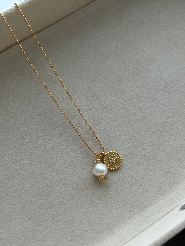 Etnik/İnci Charm Kolye