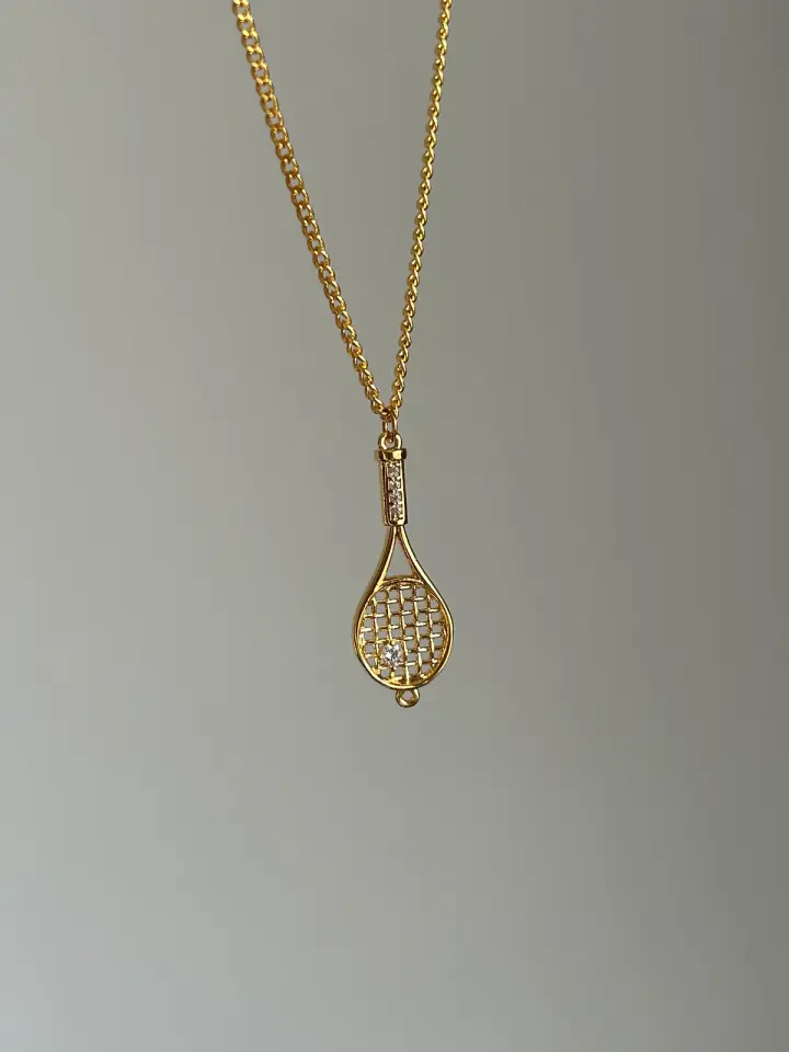 Tenis Raketi Charm Kolye