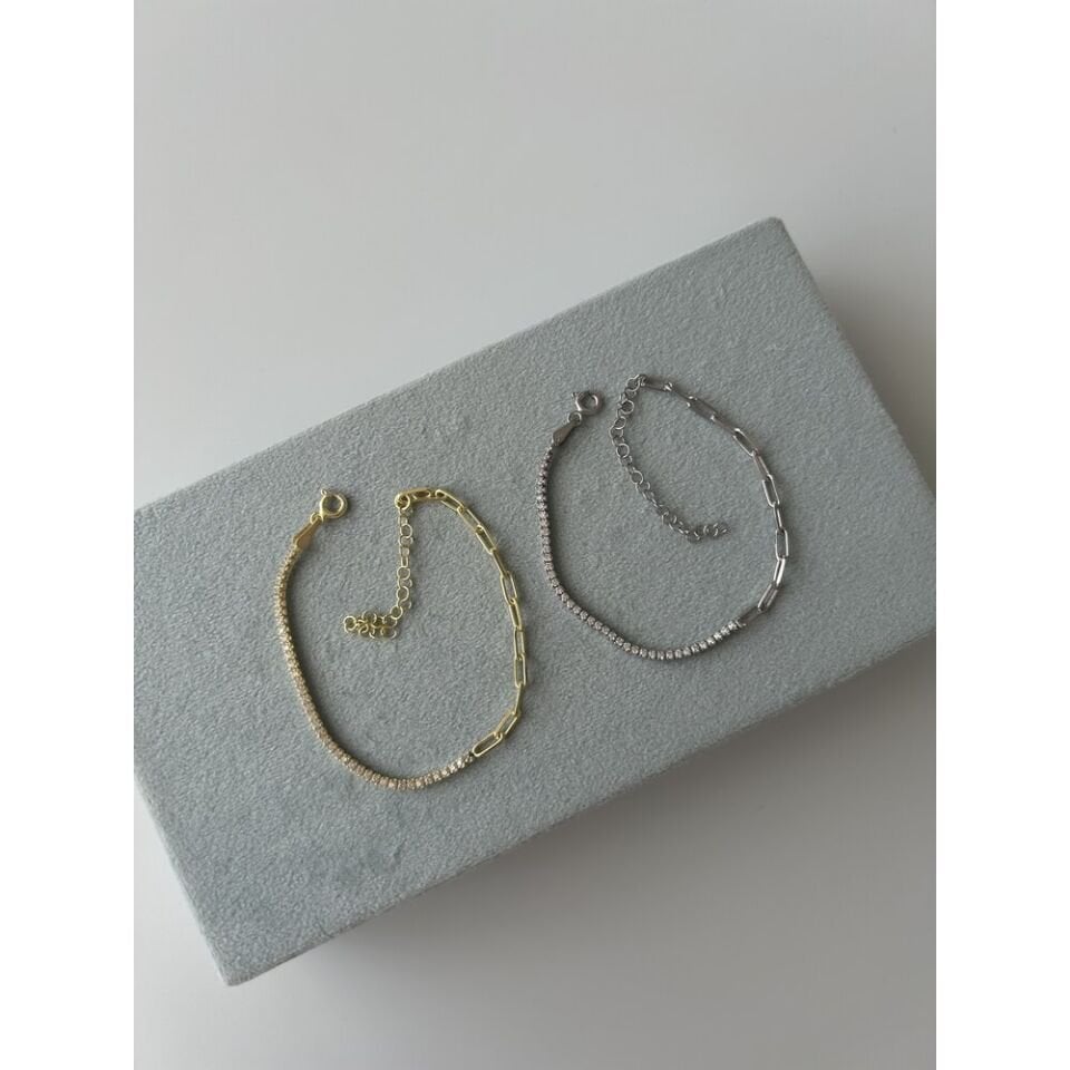 925 Ayar Gümüş Suyolu Zincir Bileklik