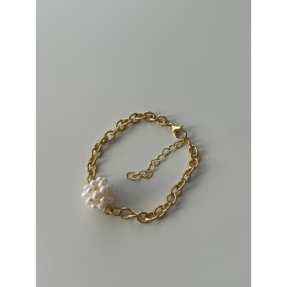 İnci Çiçeği Charm Zincir Bileklik