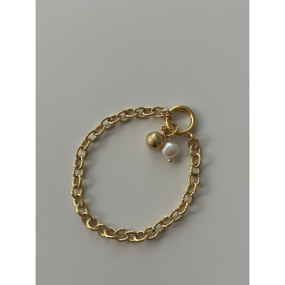 Antik Dorika/İnci Charm Zincir Bileklik