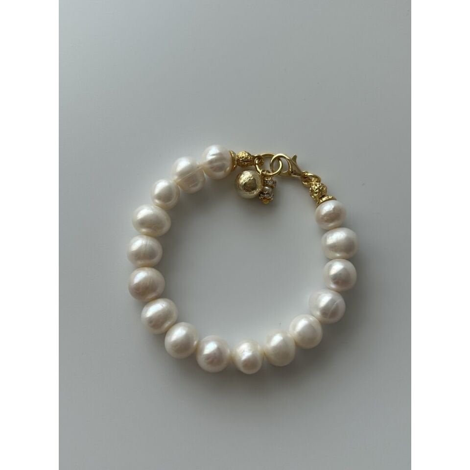 Antik Dorika/Kum İnci Charm İnci Bileklik