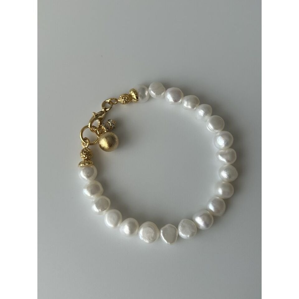 Antik Dorika/Kum İnci Charm İnci Bileklik