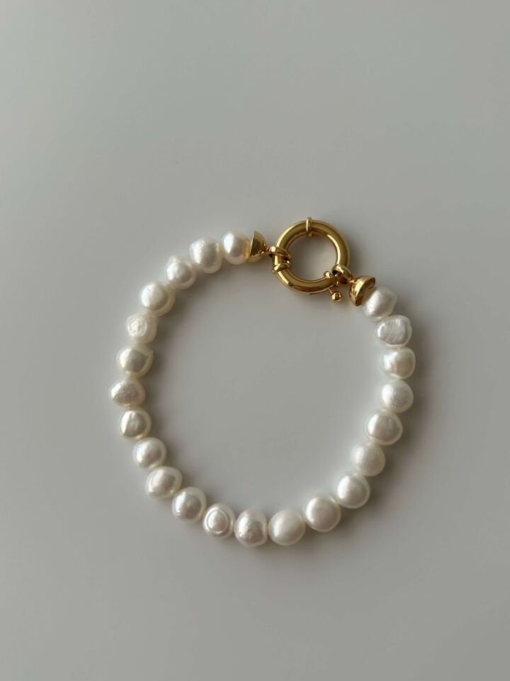 925 Ayar Gümüş İnci Bileklik