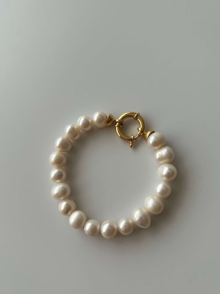 925 Ayar Gümüş İnci Bileklik