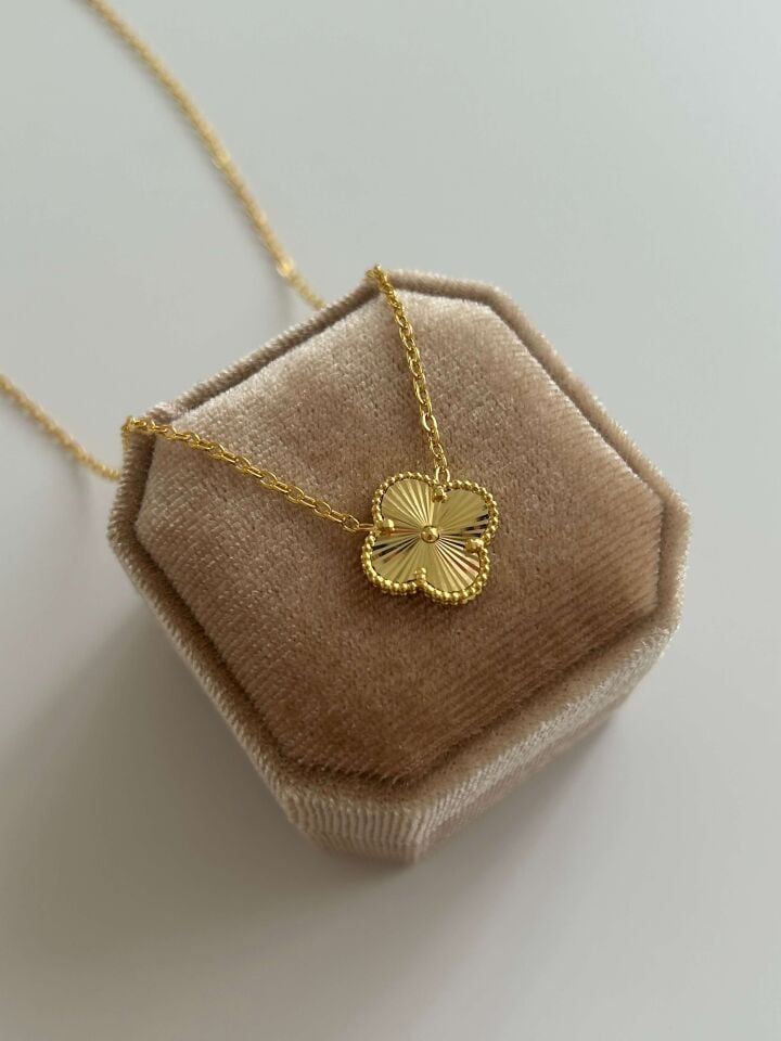 925 Ayar Gümüş Marka Model Kolye (Gold)