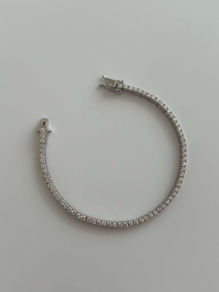 925 Ayar Gümüş Su Yolu Bileklik (2mm)