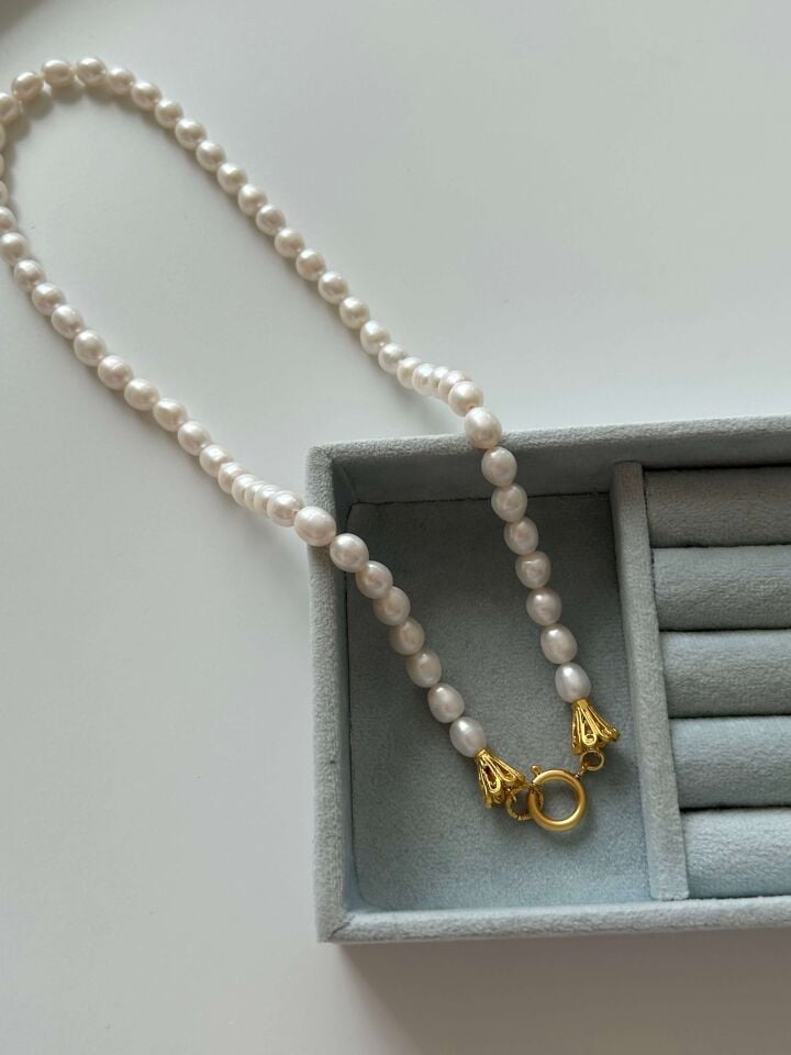 -PEARLY AURA- Serisi İnci Kolye