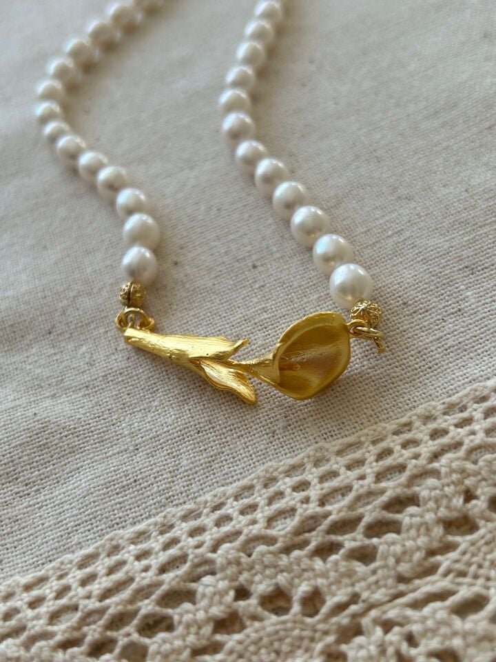 -PEARLY AURA- Serisi İnci Kolye