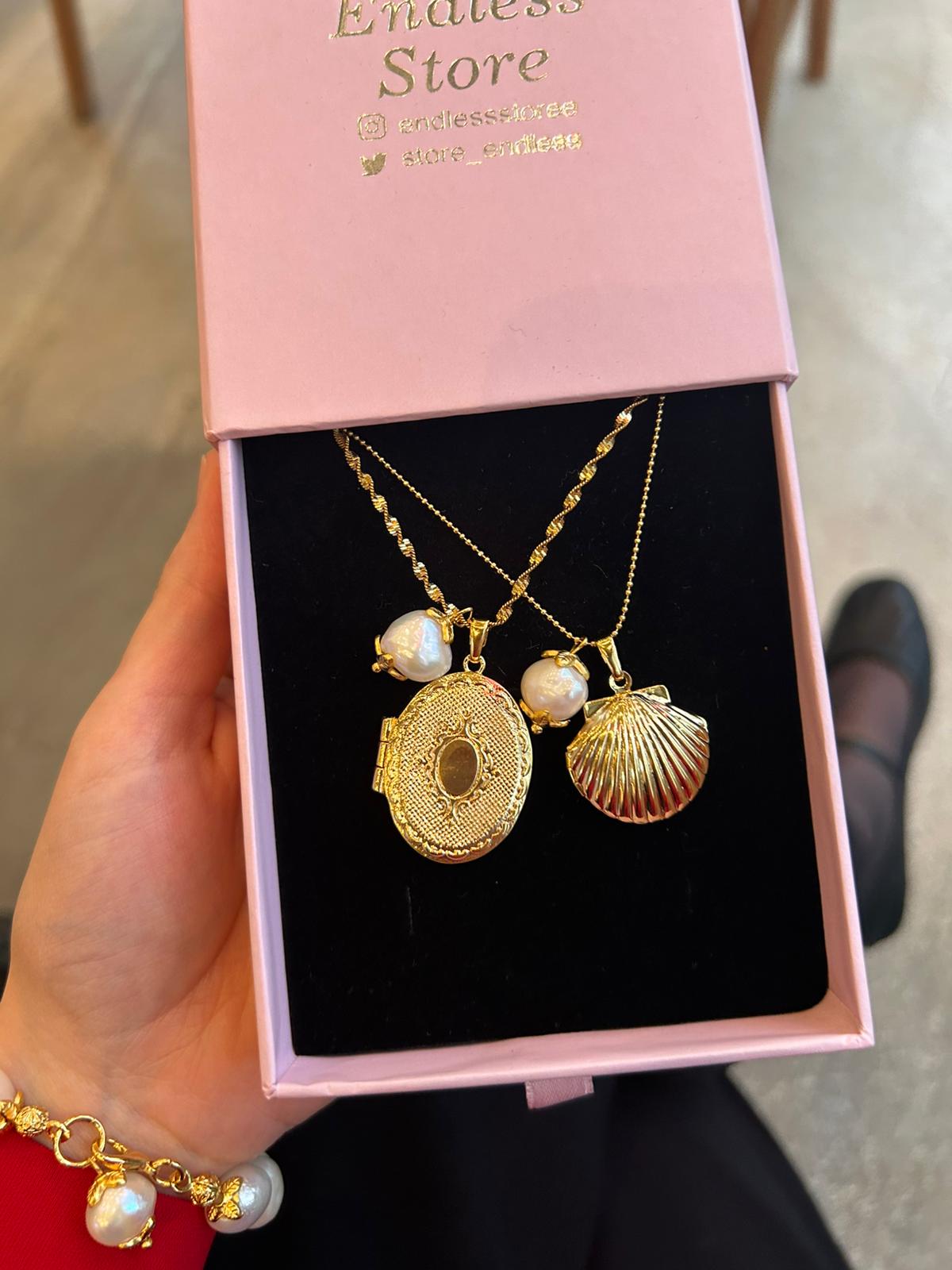 Vintage Kapaklı Anı Kolyeler